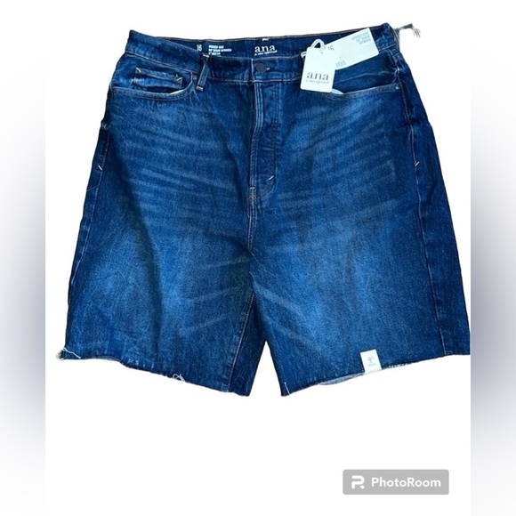 A.N.A. 90’s high rise 9” Bermuda jean shorts NWT size 16 - Picture 1 of 5